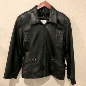 Valerie Stevens lamb leather coat